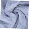 Quick-Drying Hair Towel with Button, Coral Fleece, Blue Gray view 4