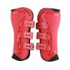 Tbest Breathable Impact-Absorbing Horse Leg Boots, Non-Slip, Soft Lining, Lightweight, Red (M) view 1