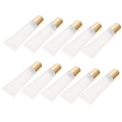 VICASKY 50-Piece Empty Refillable Lip Gloss Tubes, Clear DIY Lip Balm Containers