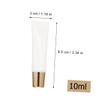 VICASKY 50-Piece Empty Refillable Lip Gloss Tubes, Clear DIY Lip Balm Containers view 2