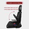 MIDUOLAI Forklift Seat, Universal Tractor and Lawn Mower Seat with Adjustable Backrest and Armrests, Black view 3