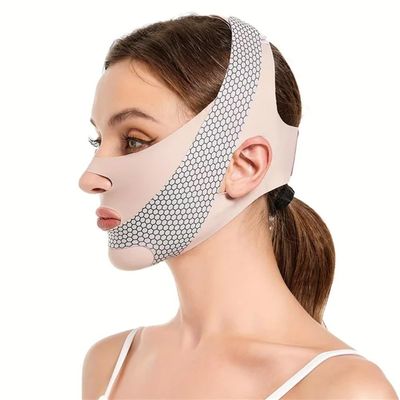 UYFRD V-Line Face Bandage, Face Shaper, Face-Lifting Strap, Pink, 1 Pc.
