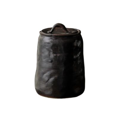 OUYUE Decorative Urn Set for Adult Ashes, Black