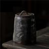 OUYUE Decorative Urn Set for Adult Ashes, Black view 2