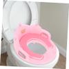 Potty Training Seat for Toddlers, Pink with Backrest view 4