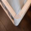 Mandrele Montessori Floor Bed with Slatted Base and Drawers, Guardrail, 90 x 200 cm, Natural view 3