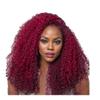 13x4 Glueless Kinky Brazilian Human Hair Wig, Red Copper, 16 Inch view 1