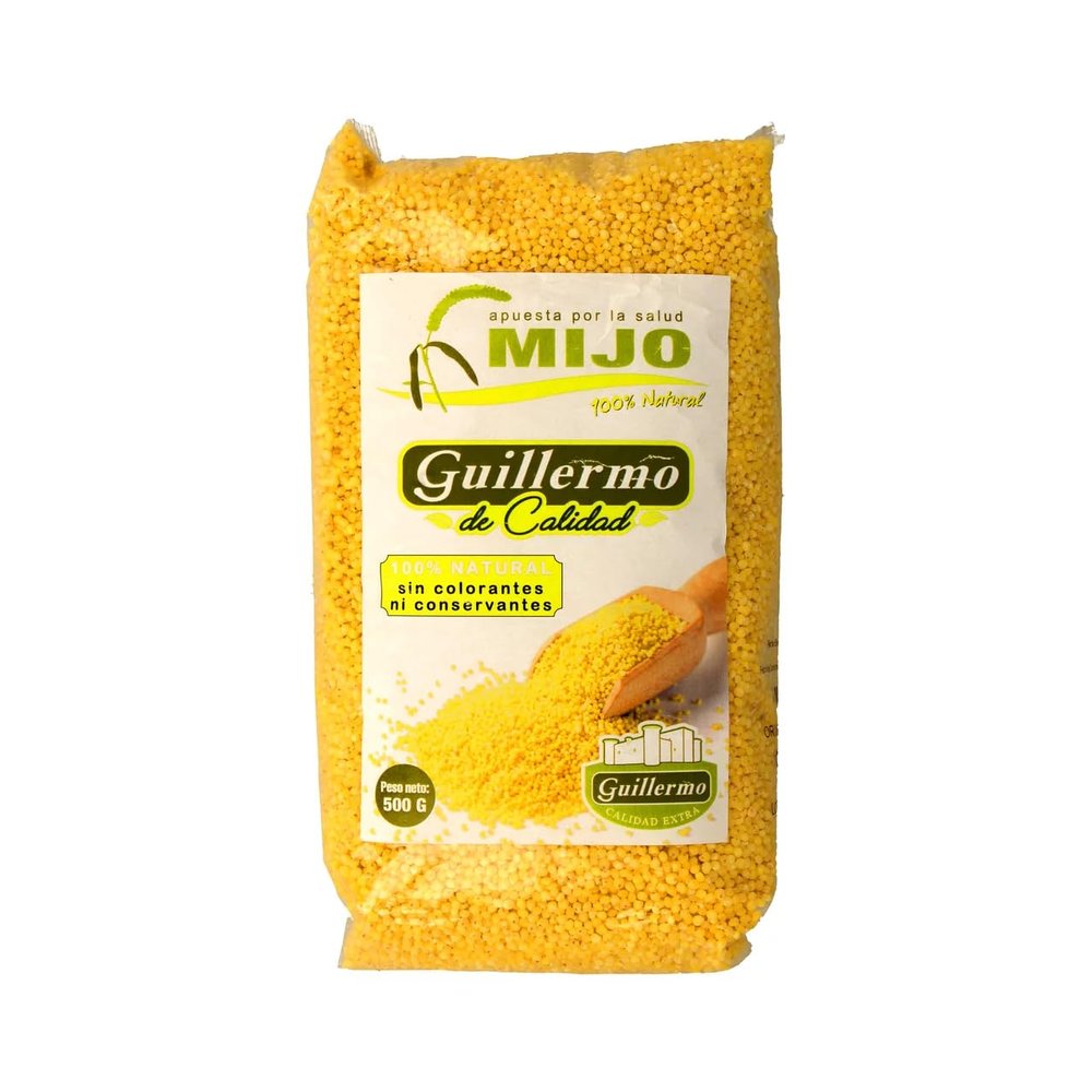 LEGUMBRES GUILLERMO 100% Natural Millet, 500 g Bags, 2-Pack