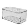 Self-Adhesive Wall-Mounted Soap Dish with Drainage, PET view 1