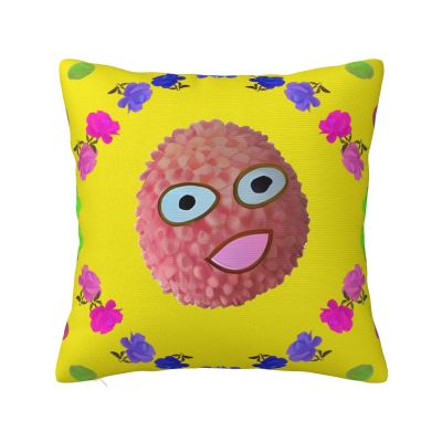 SSIULUS Cartoon Lychee Double-Sided Plush Pillow Cover