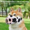 YRTUOP Dog Muzzle, Cow Design, Air-Mesh Muzzle for Pets view 3