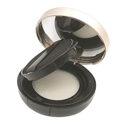 WRITWAA 15 g Refillable Powder Container with Puff, Black ABS and PP