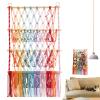 Stuffed Animal Net, 3-Tier Plush Toy Organizer with Tassels – Space-Saving Nursery Storage view 1