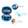 WRITWAA Contact Lens Case, 1-Piece Plastic Quicksand Design, Portable for Girls view 4