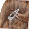 DEARMAMY 4-Pack Rhinestone Hair Clips for Thin Hair view 3