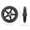 2-Pack Black Wheelchair Front Replacement Wheels, 5 cm Axle Spacing view 2