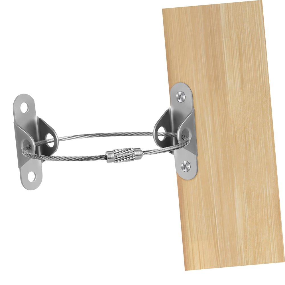 ERINGOGO 6-Piece Furniture Anchors, Child Safety Anti-Tip Steel Wire Wall Mounting Set for Cabinets and Shelves