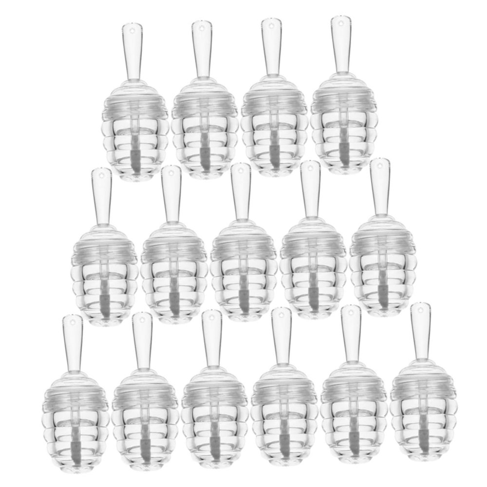 VALICLUD 15-Piece Reusable Lip Gloss Tubes, Honey Pot Design