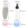 WRITWAA Reusable Silicone Bottle Set for Cosmetics, Travel, and Outdoor Use with PP Material and Storage Container view 2