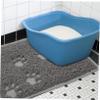 ifundom 2-Pack Non-Slip PVC Cat Litter Mats with Cat Claw Design view 2