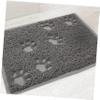 ifundom 2-Pack Non-Slip PVC Cat Litter Mats with Cat Claw Design view 3