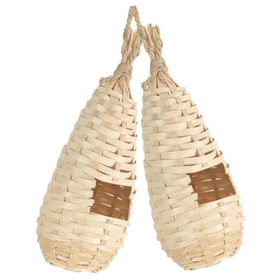 SEWOART 2pc Parrot Nest Warm Hut for Ringneck Parrots