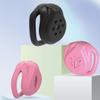Small Flat Male Chastity Cage with 4 Rings, Pink view 3