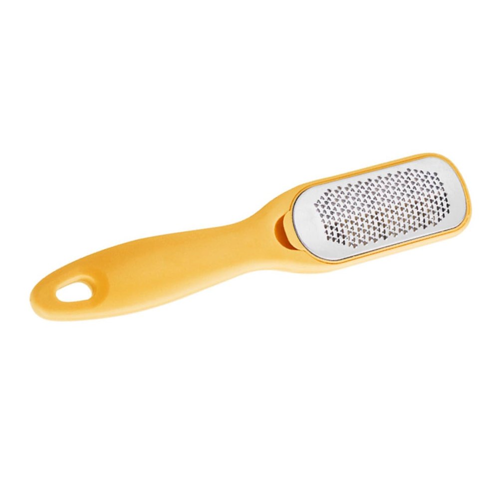 Yellow Double-Sided Stainless Steel Callus File for Foot Care