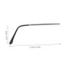 WRITWAA 1 Pair Metal Replacement Eyeglass Temples, Universal Glasses Arms view 2