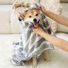 Absorbent Coral Fleece Dog Bathrobe view 2
