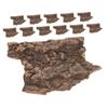 ibasenice Reptile Bark Decorations with Tree Bark Texture, 12 pcs view 1