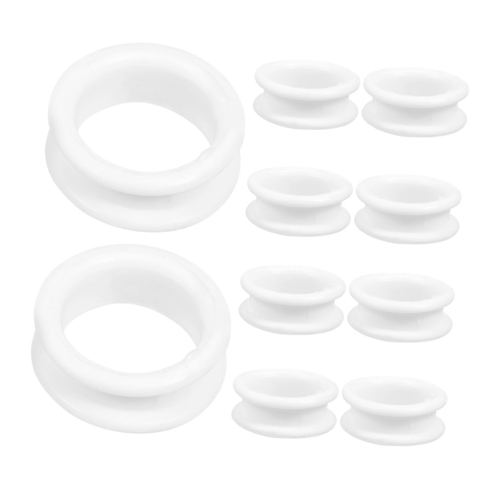 WRITWAA 10 Silicone Finger Rings for Hair Scissors