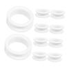 WRITWAA 10 Silicone Finger Rings for Hair Scissors view 1