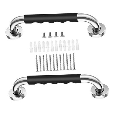 Non-Slip Stainless Steel Grab Bars, 2-Pack, 43.5 cm, for Bathroom