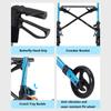 WANGHAI-666 Rollator with Transport Wheelchair Function, Foldable and Height-Adjustable view 3