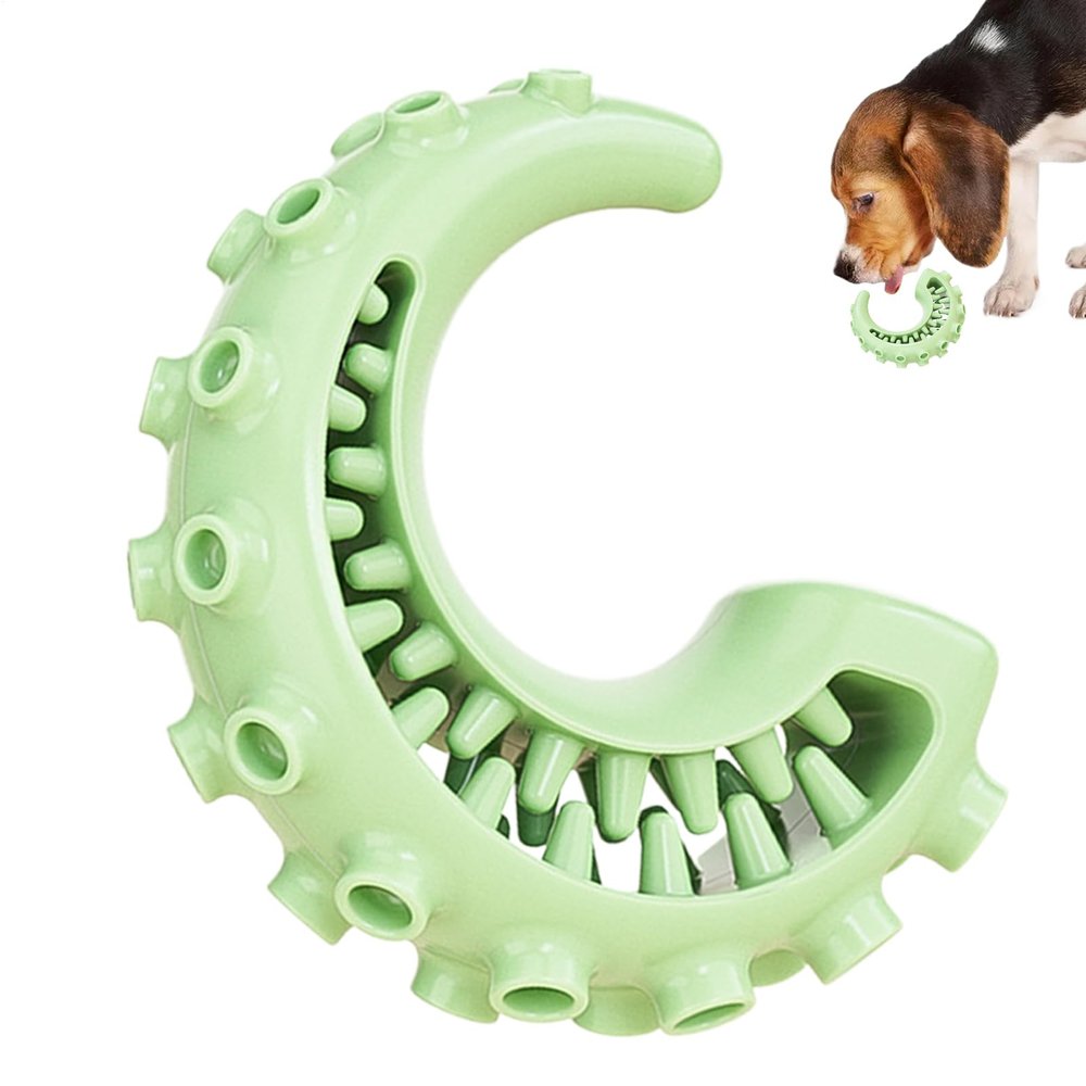 Dog Teething Toy, Squid Tentacle Chew Toy, Fillable with Treats