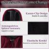 BARSDAR Burgundy Wavy Ponytail Hairpiece with Drawstring, 50 cm Synthetic Clip-In Extension view 3