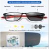 KOOSUFA Self-Tinting Progressive Reading Glasses for Men and Women, TR90, Black/Red, +2.0 view 3