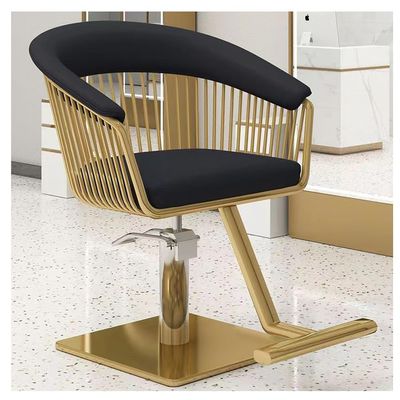 Professional Hydraulic Barber Salon Chair with Adjustable Height and Reclining Function, Black