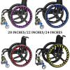 RVUEM Wheelchair Handrim Covers, Silicone Non-Slip Grip Covers, 1 Pair view 3