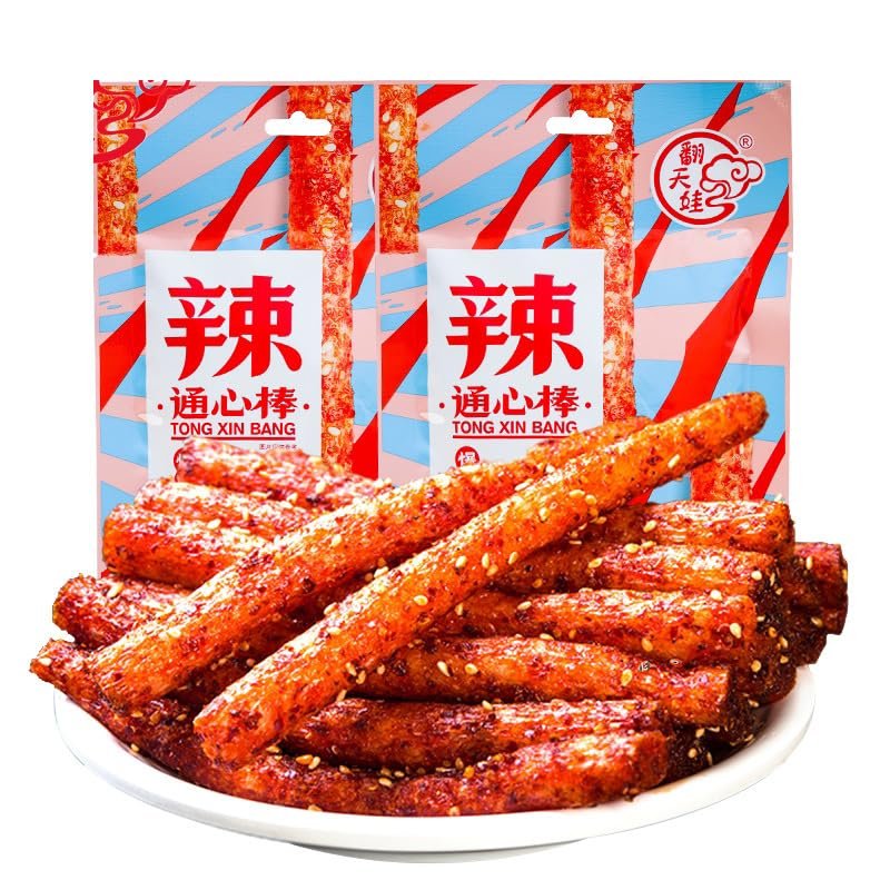 Spicy Seasoned Latiao Chinese Snacks, Individual Packs (2 x 68 g)