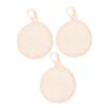 DEARMAMY 3-Piece Cotton Linen Exfoliating Washcloths, Beige view 1