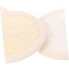 DEARMAMY 3-Piece Cotton Linen Exfoliating Washcloths, Beige view 3