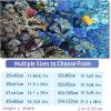 WYNYMKO Aquarium Background Sticker, Submarine Coral 3D Poster, 41 x 61 cm view 3