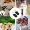 2-Piece Reflective Dual-Ended Dog Leash Coupler, Black view 3
