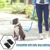 2-Piece Reflective Dual-Ended Dog Leash Coupler, Black view 4