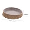 IMIKEYA Round Woven Grass Dog Bed, Washable, Lightweight, Warm view 2