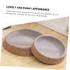 IMIKEYA Round Woven Grass Dog Bed, Washable, Lightweight, Warm view 3