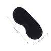 DECORNIJIA Black Silk Sleep Mask with Full Light Blocking and Flexible Headband view 2