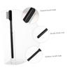 Ipetboom Black Eyelash Comb for Precise Combing and Polishing with Steel Teeth and Wooden Handle, Single-Sided Eyebrow Brush for Women and Girls view 4